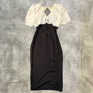 Vintage Jessica MClintock Lace Bodycon Dress